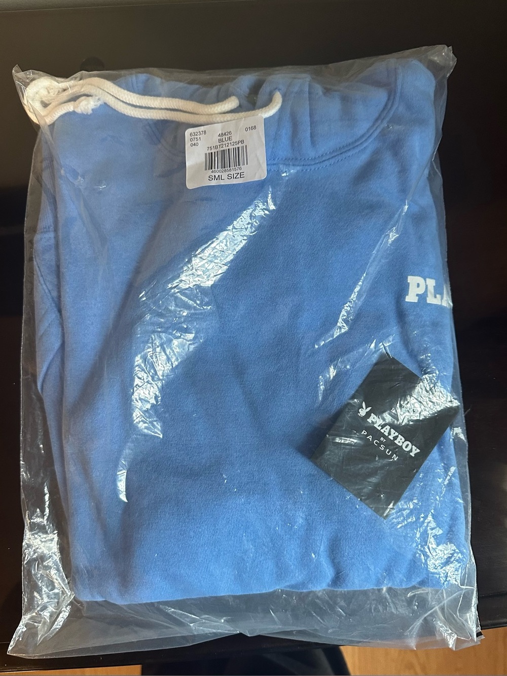 Playboy Hoodie Blue Men’s size Small